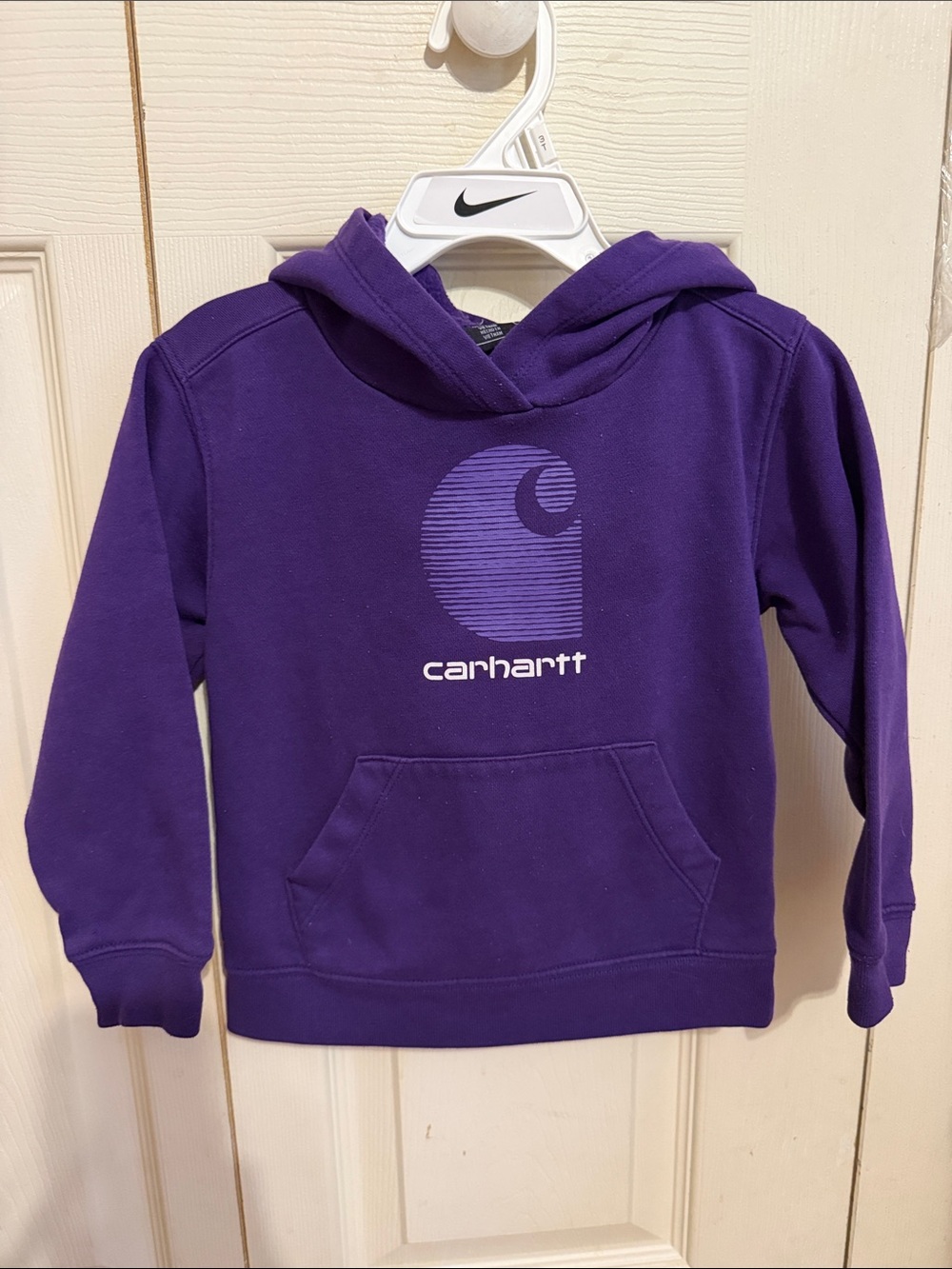 Carhartt Kids Purple Logo Pullover Hoodie